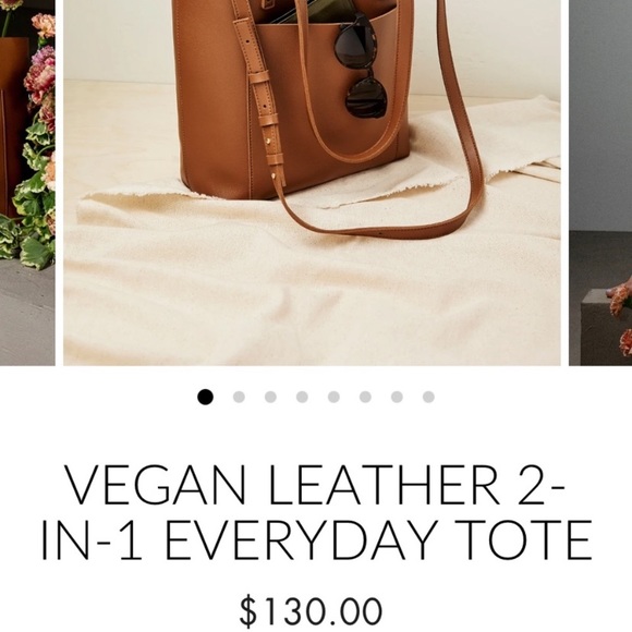 Henny & Lev Vegan Leather Crossbody Tote Bag - NWT - Picture 9 of 10